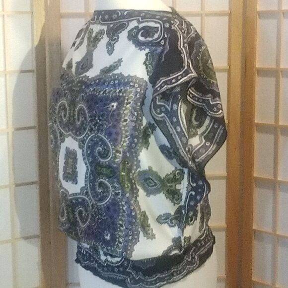 B*Wear Sm Handkerchief Blouse - Picture 12 of 13